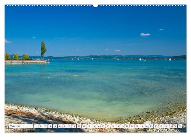 Produktbild: Bodensee - Traumlandschaften am Wasser (hochwertiger Premium Wandkalender 2027 DIN A2 quer), Kunstdruck in Hochglanz