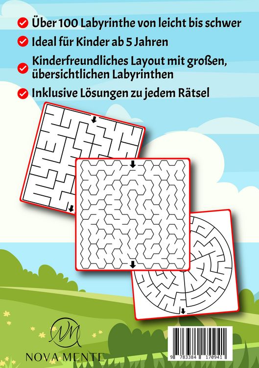 Produktbild: Labyrinthe f&uuml;r Kinder ab 5 Jahren - Band 16