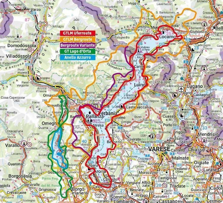 Produktbild: ROTHER Wanderf&uuml;hrer Grand Tour Lago Maggiore und Grand Tour Lago d&rsquo;Orta