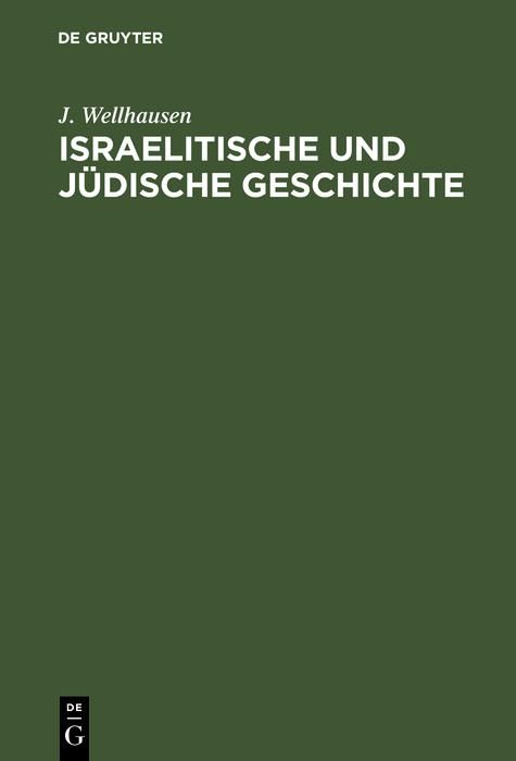 Produktbild: Israelitische und j&uuml;dische Geschichte