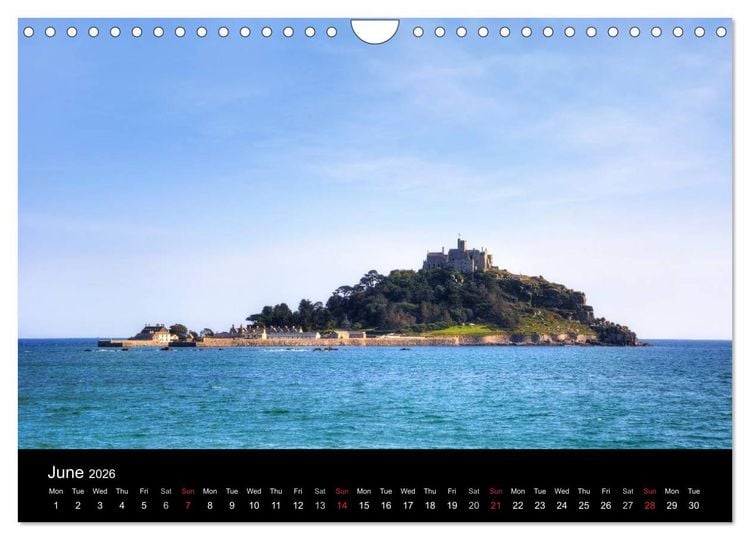 Produktbild: Cornwall (Wall Calendar 2026 DIN A4 landscape), CALVENDO 12 Month Wall Calendar