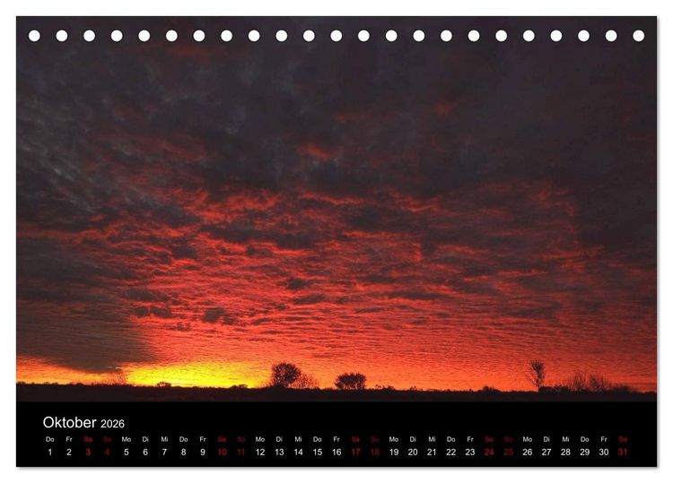 Produktbild: Wolken. (Tischkalender 2026 DIN A5 quer), CALVENDO Monatskalender