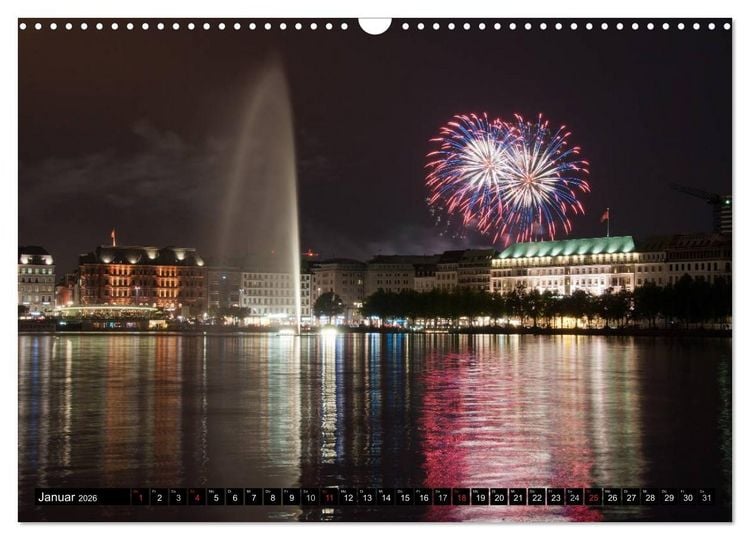 Produktbild: Hamburg - Alster (Wandkalender 2026 DIN A3 quer), CALVENDO Monatskalender
