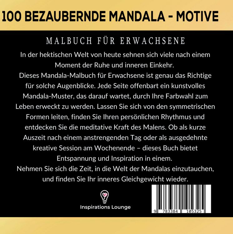 Produktbild: Mandalas zum Tr&auml;umen: 100 inspirierende Ausmalmotive! Das besondere Malbuch f&uuml;r Erwachsene!