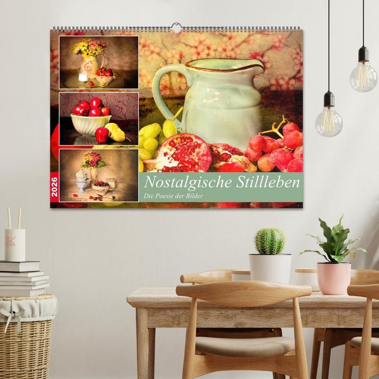 Produktbild: Nostalgische Stillleben. Die Poesie der Bilder (Wandkalender 2026 DIN A2 quer), CALVENDO Monatskalender