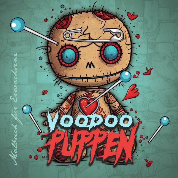 Produktbild: Voodoo Puppen Malbuch f&uuml;r Ewachsene