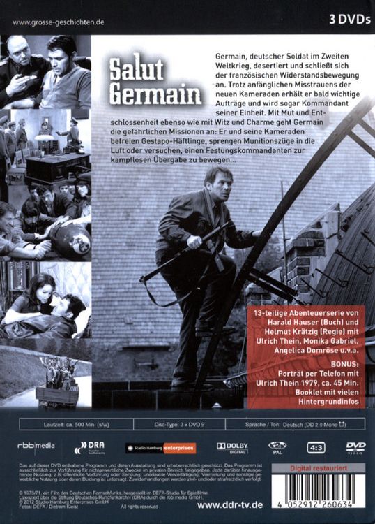 Produktbild: Salut Germain - Grosse Geschichten 66 - DDR TV-Archiv [3 DVDs]