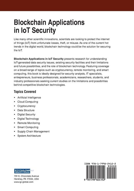 Produktbild: Blockchain Applications in IoT Security