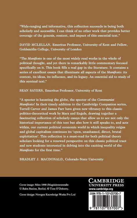 Produktbild: The Cambridge Companion to The Communist Manifesto