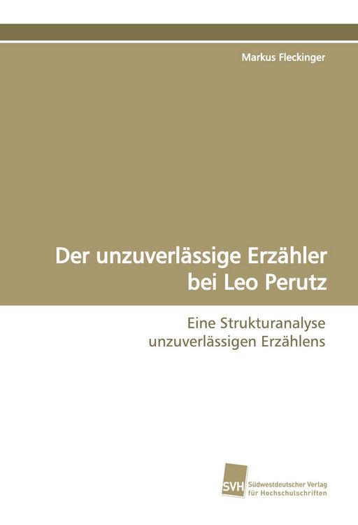 Produktbild: Der unzuverl&auml;ssige Erz&auml;hler bei Leo Perutz