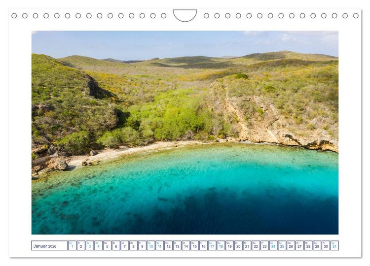 Produktbild: Strand und Meer auf Cura&ccedil;ao (Wandkalender 2026 DIN A4 quer), CALVENDO Monatskalender