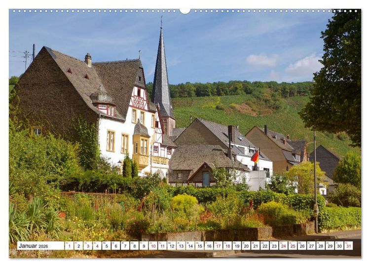 Produktbild: Romantisches Moselland (hochwertiger Premium Wandkalender 2026 DIN A2 quer), Kunstdruck in Hochglanz