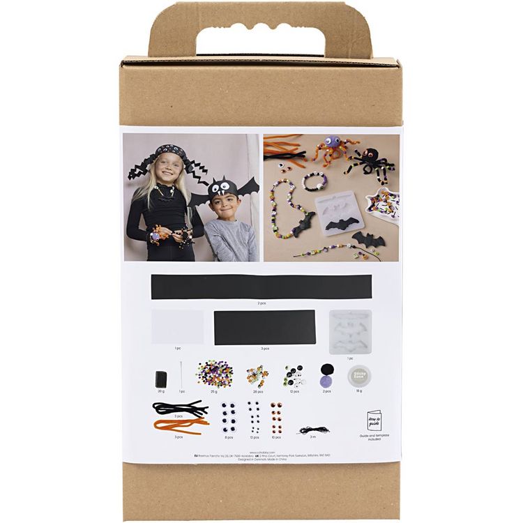 Produktbild: Creativ Company Kreativ Set Gruselige Accessoires, Kost&uuml;me und Schmuck, Halloween Farben