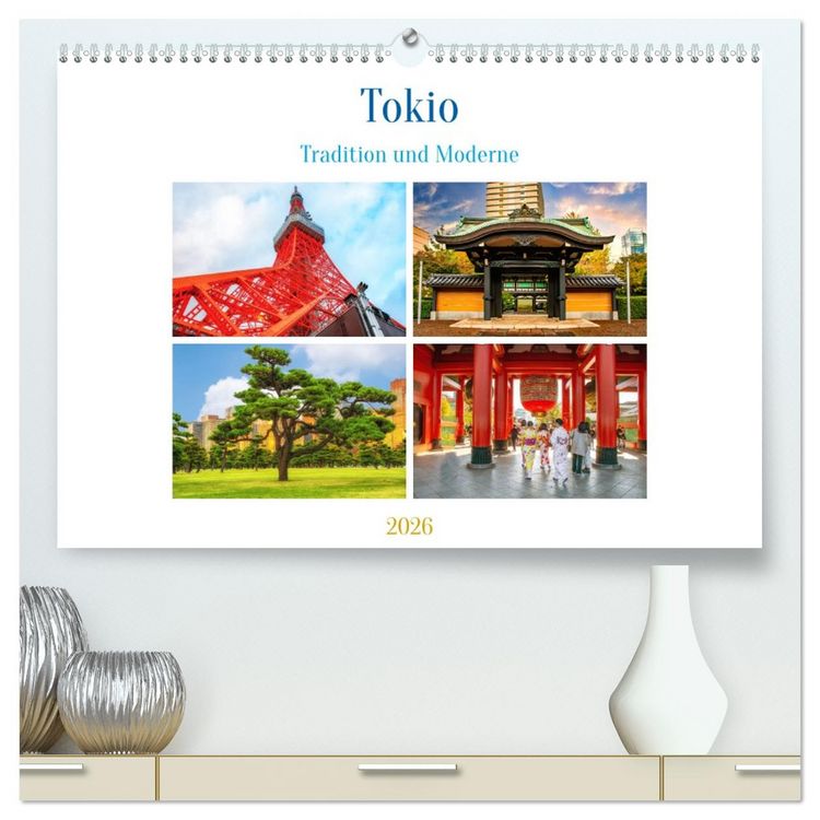Produktbild: Tokio - Tradition und Moderne (hochwertiger Premium Wandkalender 2026 DIN A2 quer), Kunstdruck in Hochglanz