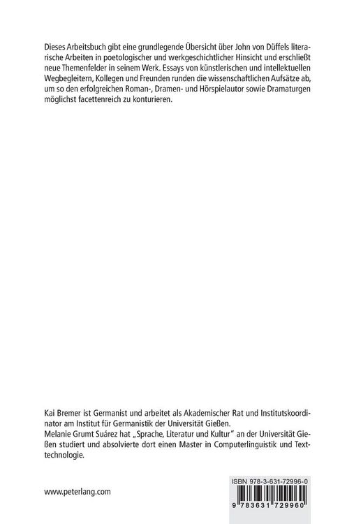 Produktbild: Arbeitsbuch John von D&uuml;ffel