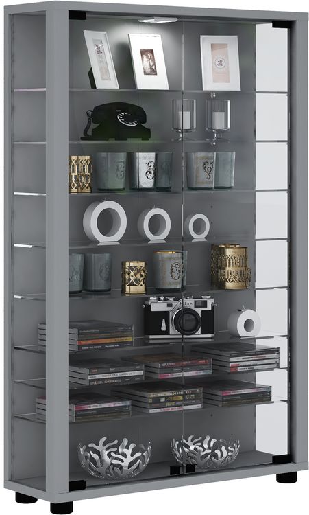 Produktbild: Holz Glas Stand Vitrine Sammelvitrine Lumo Mini