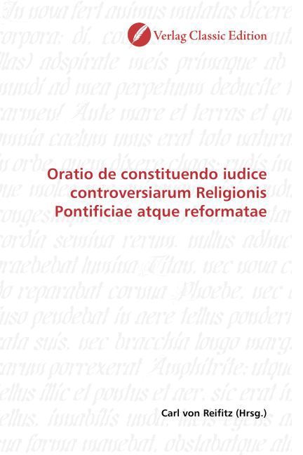 Produktbild: Oratio de constituendo iudice controversiarum Religionis Pontificiae atque reformatae