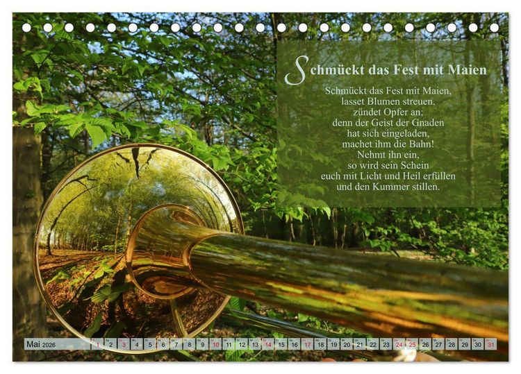 Produktbild: Lieder f&uuml;r Blechbl&auml;ser (Tischkalender 2026 DIN A5 quer), CALVENDO Monatskalender