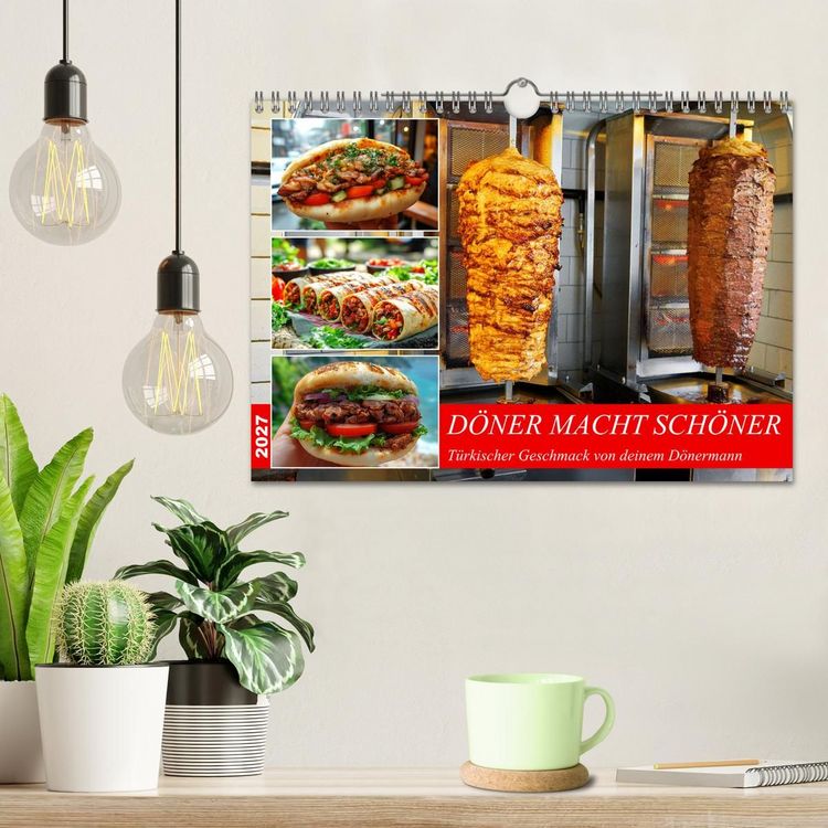 Produktbild: D&ouml;ner macht sch&ouml;ner, t&uuml;rkischer Geschmack von deinem D&ouml;nermann (Wandkalender 2027 DIN A4 quer), CALVENDO Monatskalender