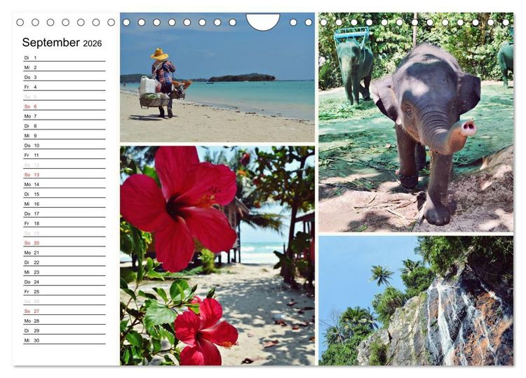 Produktbild: Das bunte Leben in Thailand (Wandkalender 2026 DIN A4 quer), CALVENDO Monatskalender
