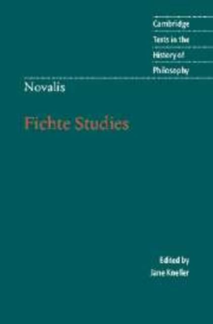 Produktbild: Novalis: Fichte Studies