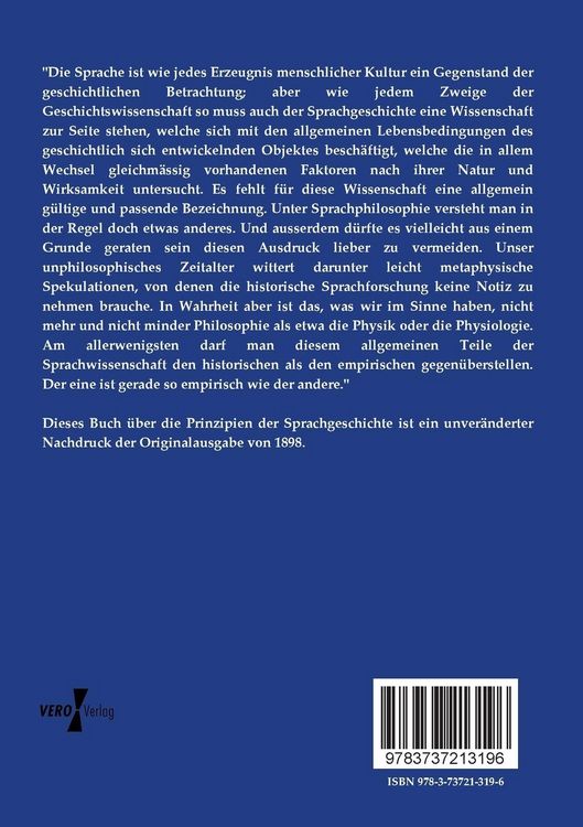 Produktbild: Prinzipien der Sprachgeschichte