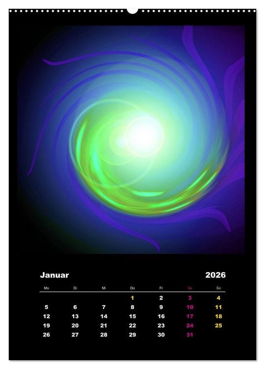 Produktbild: Energie-Spiralen 2026 (hochwertiger Premium Wandkalender 2026 DIN A2 hoch), Kunstdruck in Hochglanz