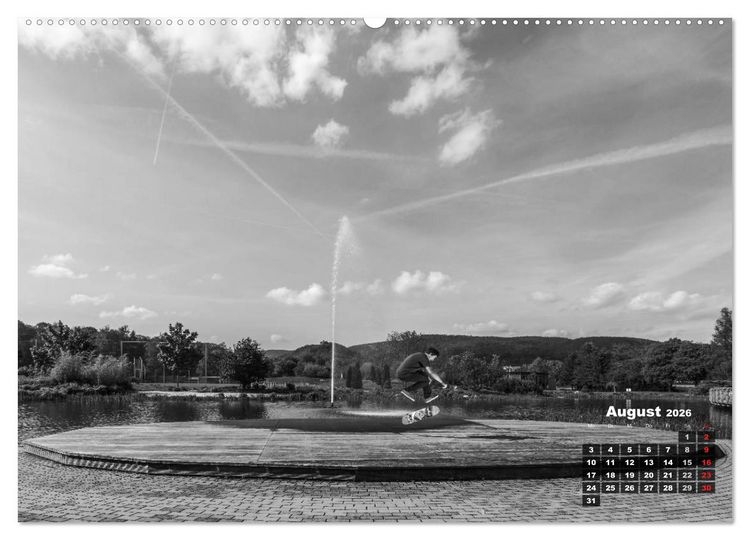 Produktbild: Auf dem Skateboard (Wandkalender 2026 DIN A2 quer), CALVENDO Monatskalender