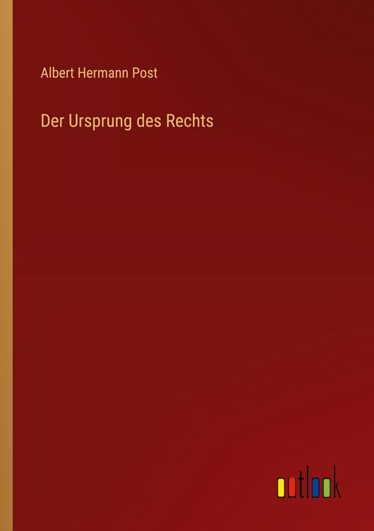 Produktbild: Der Ursprung des Rechts