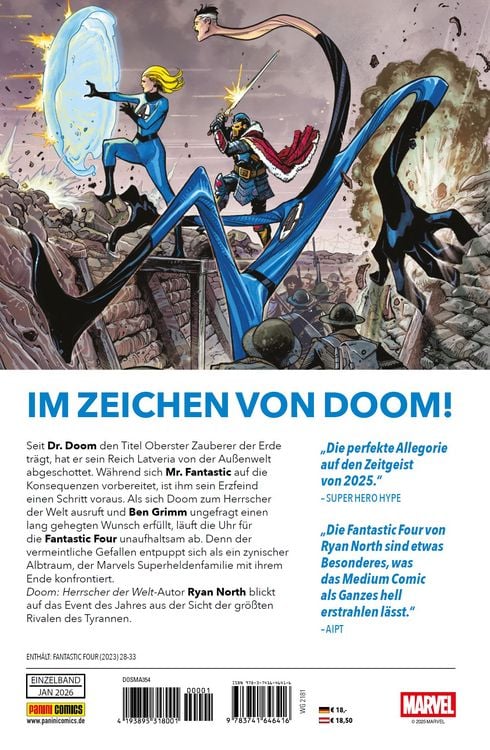 Produktbild: Fantastic Four: Doom: Herrscher der Welt