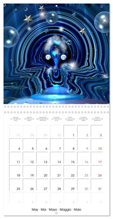 Produktbild: ACTIVE GALAXIES (Wall Calendar 2026 12 &times; 12 Inch) CALVENDO 12 Month Wall Calendar