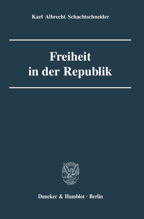 Produktbild: Freiheit in der Republik.