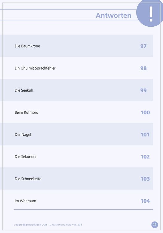 Produktbild: Das gro&szlig;e Scherzfragen-Quiz f&uuml;r Senioren