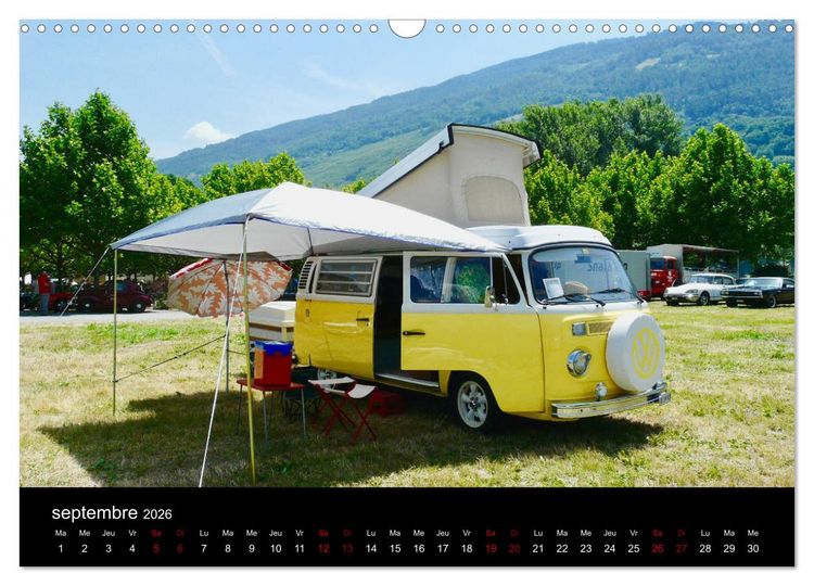 Produktbild: VOITURES VINTAGE (Calendrier mural 2026 DIN A3 vertical), CALVENDO calendrier mensuel