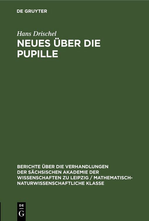 Produktbild: Neues &uuml;ber die Pupille