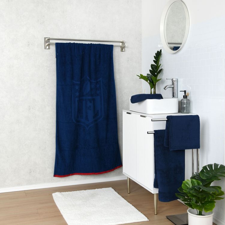 Produktbild: Klaus Hering 6141607290 - NFL Badetuch, NFL Duschtuch XL blau, 80x150cm