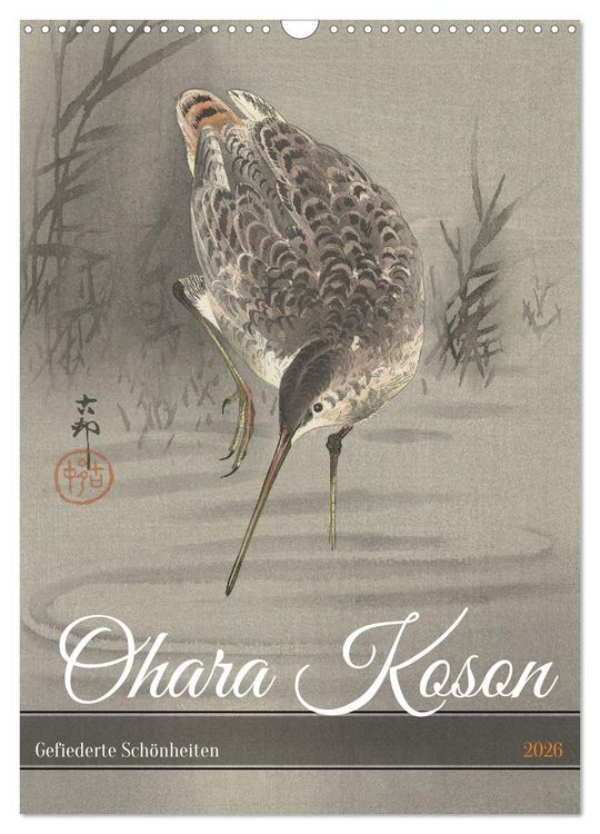 Produktbild: Ohara Koson - Gefiederte Sch&ouml;nheiten (Wandkalender 2026 DIN A3 hoch), CALVENDO Monatskalender