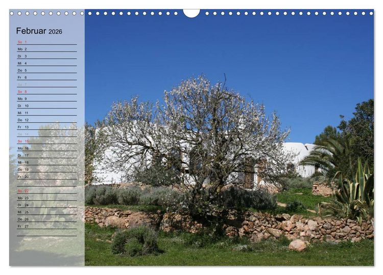 Produktbild: Zauberhaftes Ibiza - Terminplaner (Wandkalender 2026 DIN A3 quer), CALVENDO Monatskalender