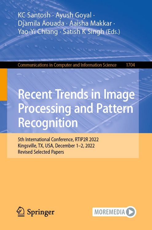 Produktbild: Recent Trends in Image Processing and Pattern Recognition