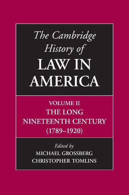 Produktbild: The Cambridge History of Law in America