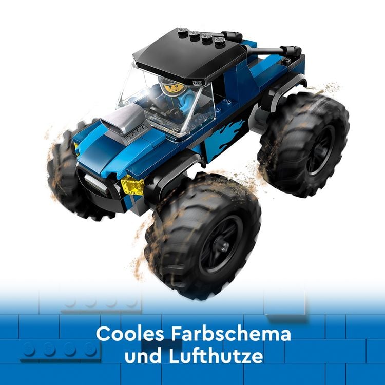 Produktbild: LEGO City 60402 Blauer Monstertruck, Offroad-Auto, Spielzeug-Monster-Truck