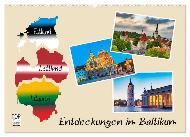 Produktbild: Entdeckungen im Baltikum (Wandkalender 2026 DIN A2 quer), CALVENDO Monatskalender