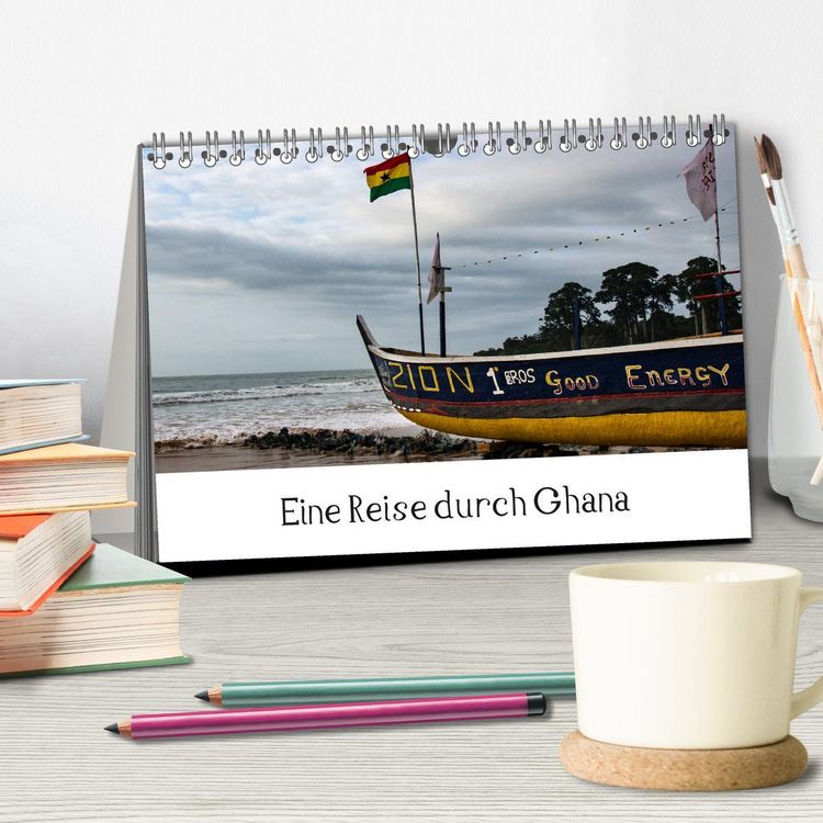 Produktbild: Eine Reise durch Ghana (Tischkalender 2026 DIN A5 quer), CALVENDO Monatskalender