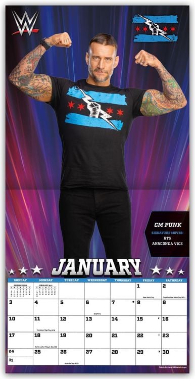 Produktbild: WWE Superstars &ndash; Wrestling Superstars 2027 &ndash; Wandkalender
