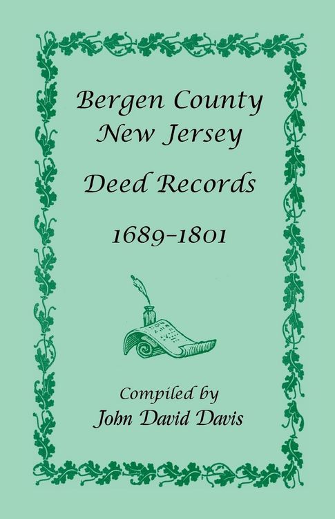 Produktbild: Bergen County, New Jersey Deed Records, 1689-1801