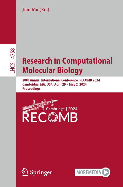 Produktbild: Research in Computational Molecular Biology
