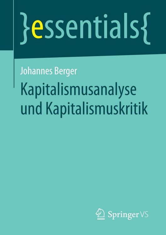 Produktbild: Kapitalismusanalyse und Kapitalismuskritik