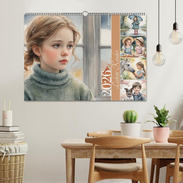 Produktbild: Liebste Kinder (Wandkalender 2026 DIN A2 quer), CALVENDO Monatskalender