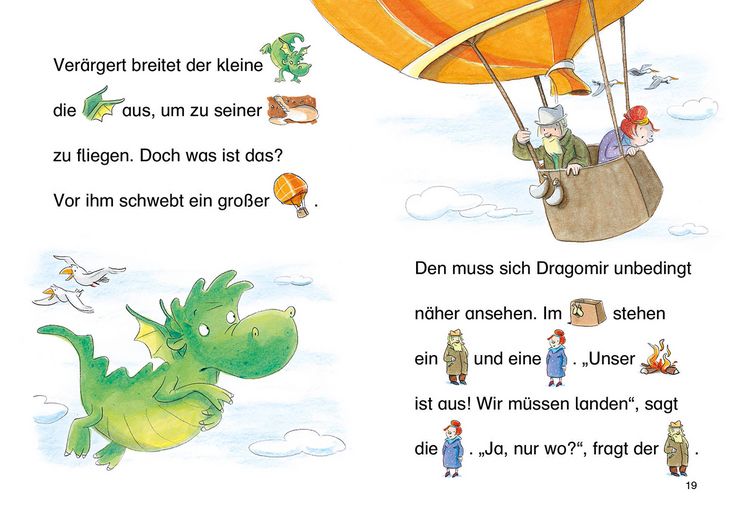Produktbild: Lesenlernen in 3 Schritten - Die sch&ouml;nsten Drachengeschichten