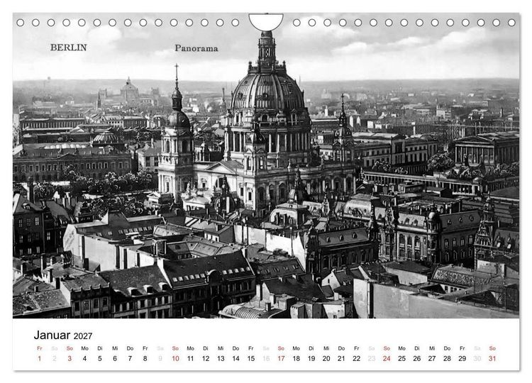 Produktbild: Gr&uuml;&szlig;e aus dem alten Berlin (Wandkalender 2027 DIN A4 quer), CALVENDO Monatskalender